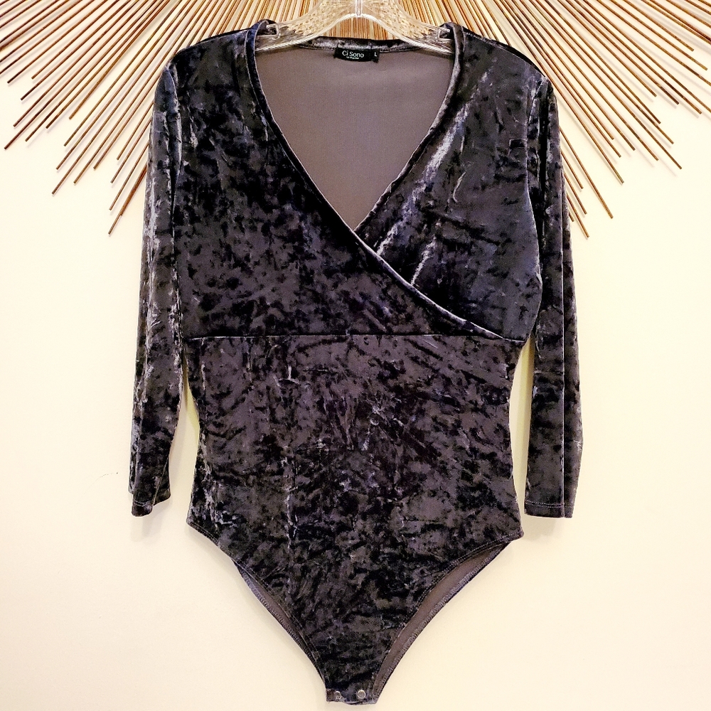 Ci Sono Velvet Bodysuit
